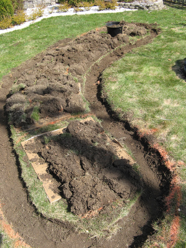 Step 3, dig trenches